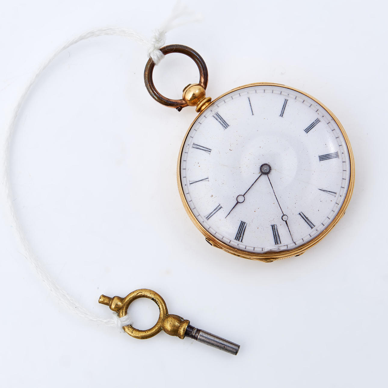 RELOJ DE BOLSILLO, caja exterior en oro de 18k, marca JB 8101, con clave de misión, 34 mm aprox.