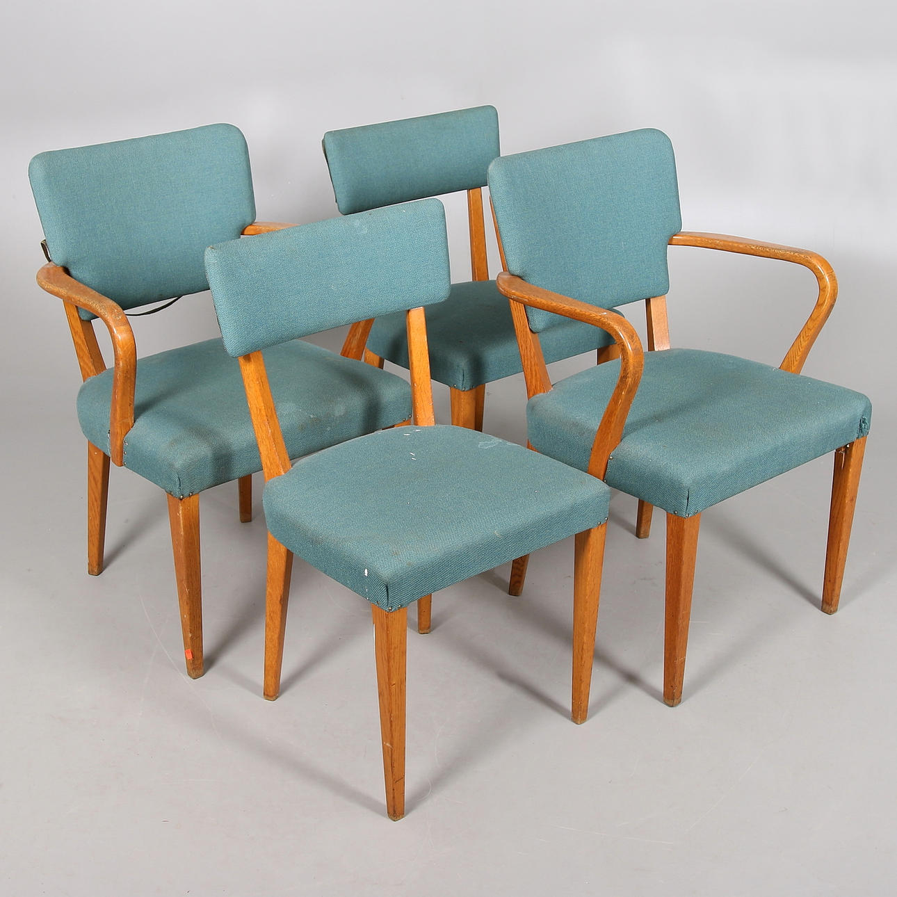 CHAIRS, 4 pcs, Åtvidabergs Möbelfabrik. 1940s.