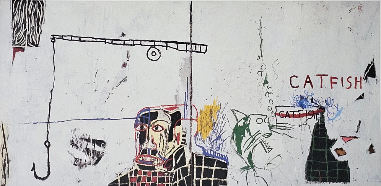 JEAN-MICHEL BASQUIAT. After. “CATFISH”. LITHOGRAPH ON PAPER NUMBERED 99/250 BY THE PUBLISHER.