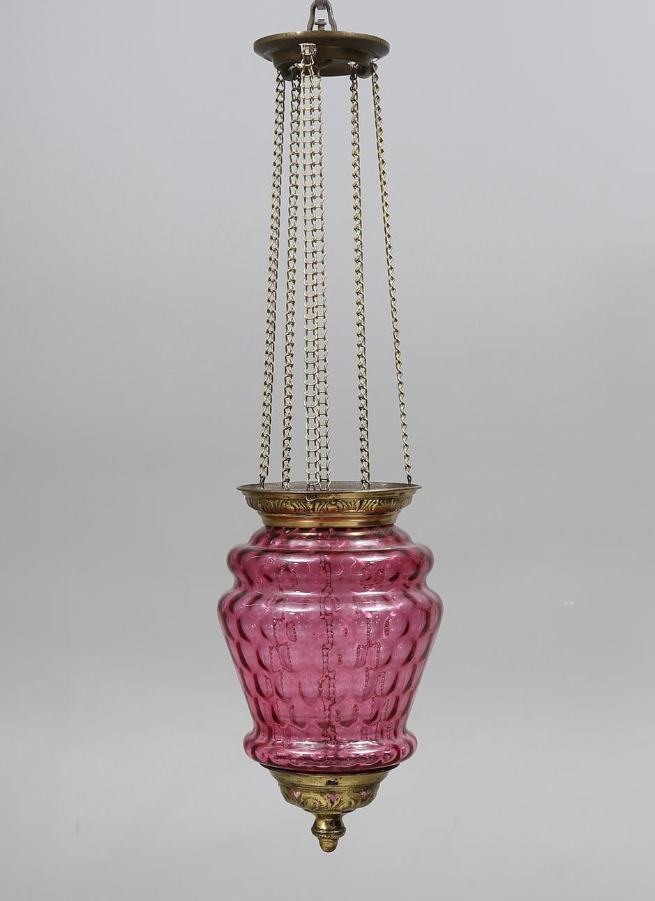 MÅNSKENSAMPEL, omkring 1900, total höjd ca. 70 cm.