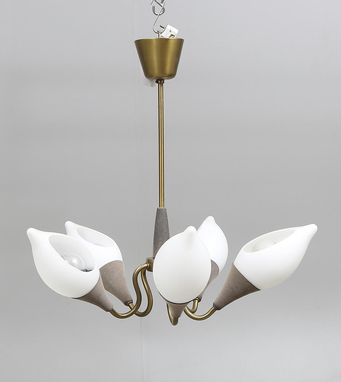 TAKLAMPA, 1960-tal, total höjd ca. 59 cm.