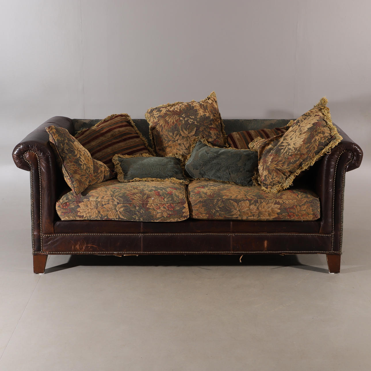 SOFA, Leder/Stoff, 2000er Jahre.