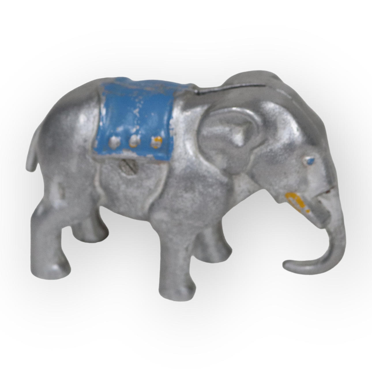 SPARBÖSSA, "Elefant", bemålad metall, Danmark,1900-tal.