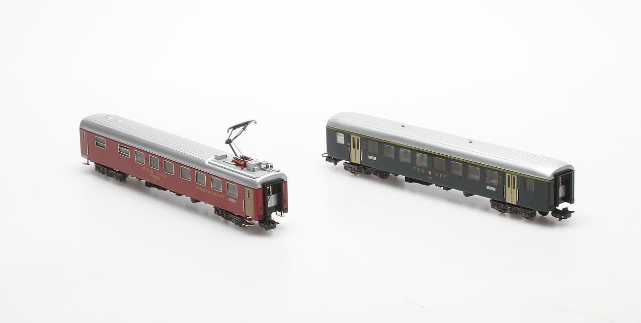 MODELLTÅG, 2 delar, 4066, 4068, Märklin.