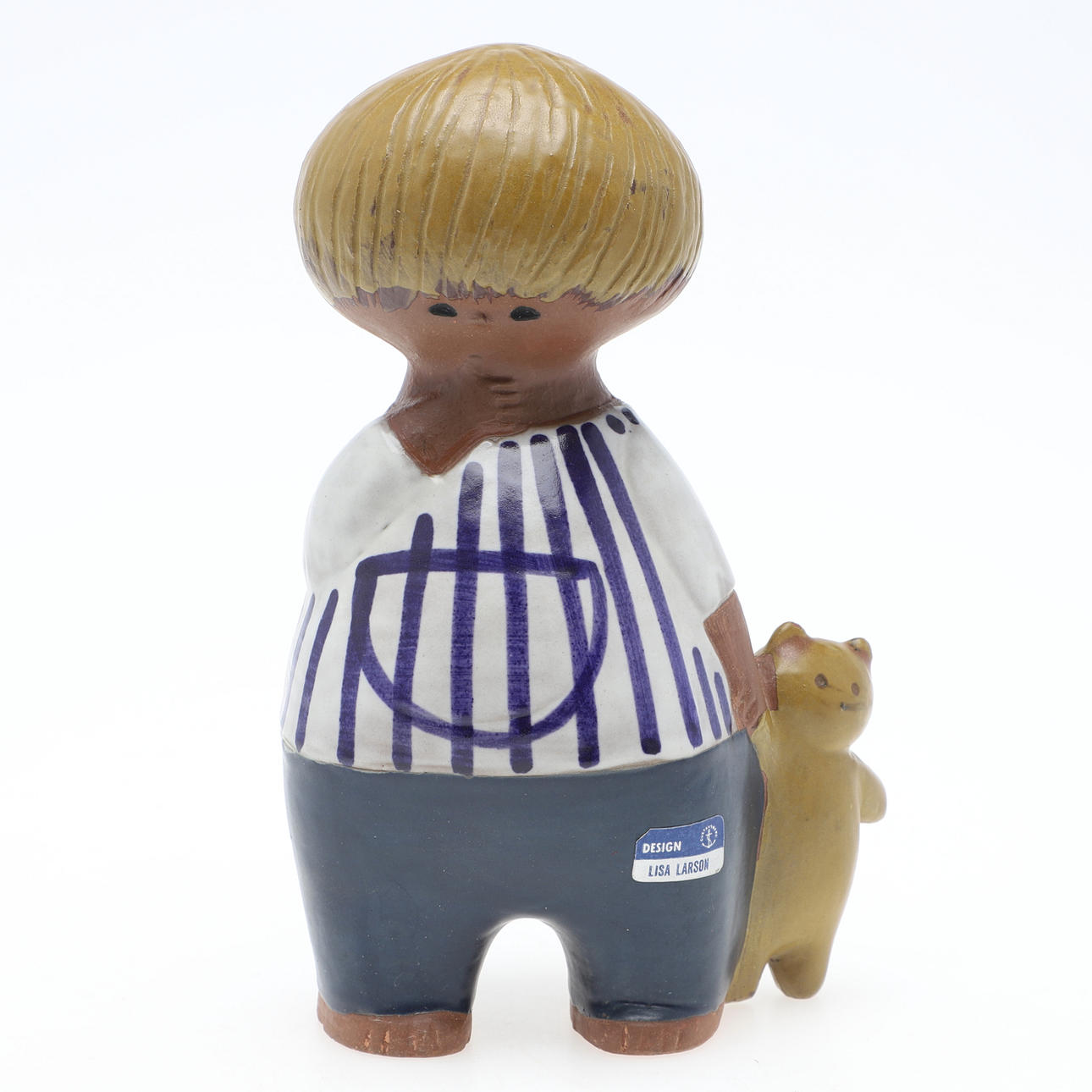 LISA LARSON. figur, stentøj, "Malin", Gustavsberg.