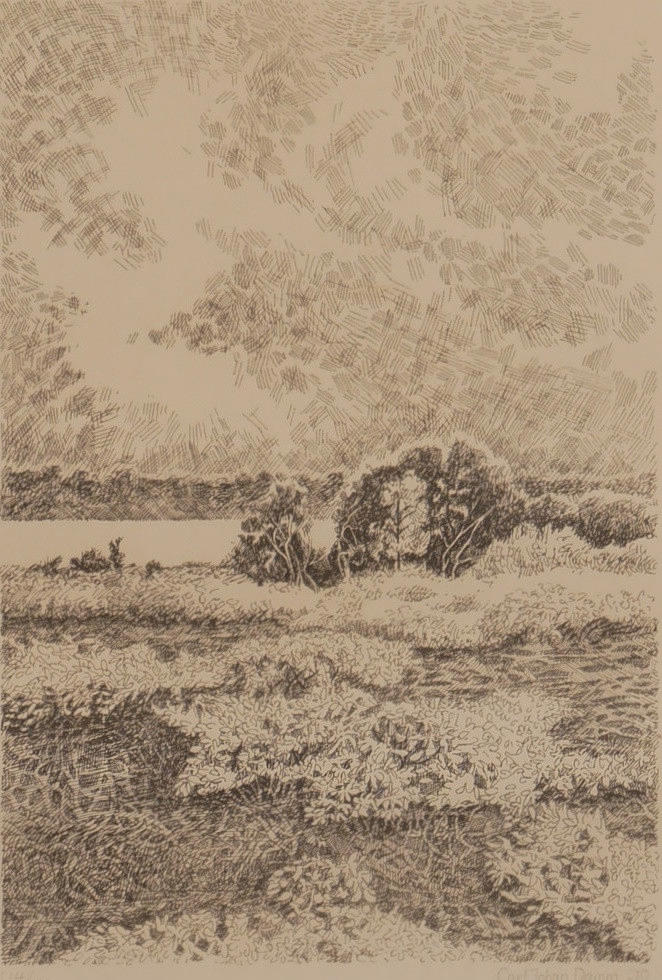 CARL JOHAN DAMM. Lithography, signed Carl Johan Damm -70.