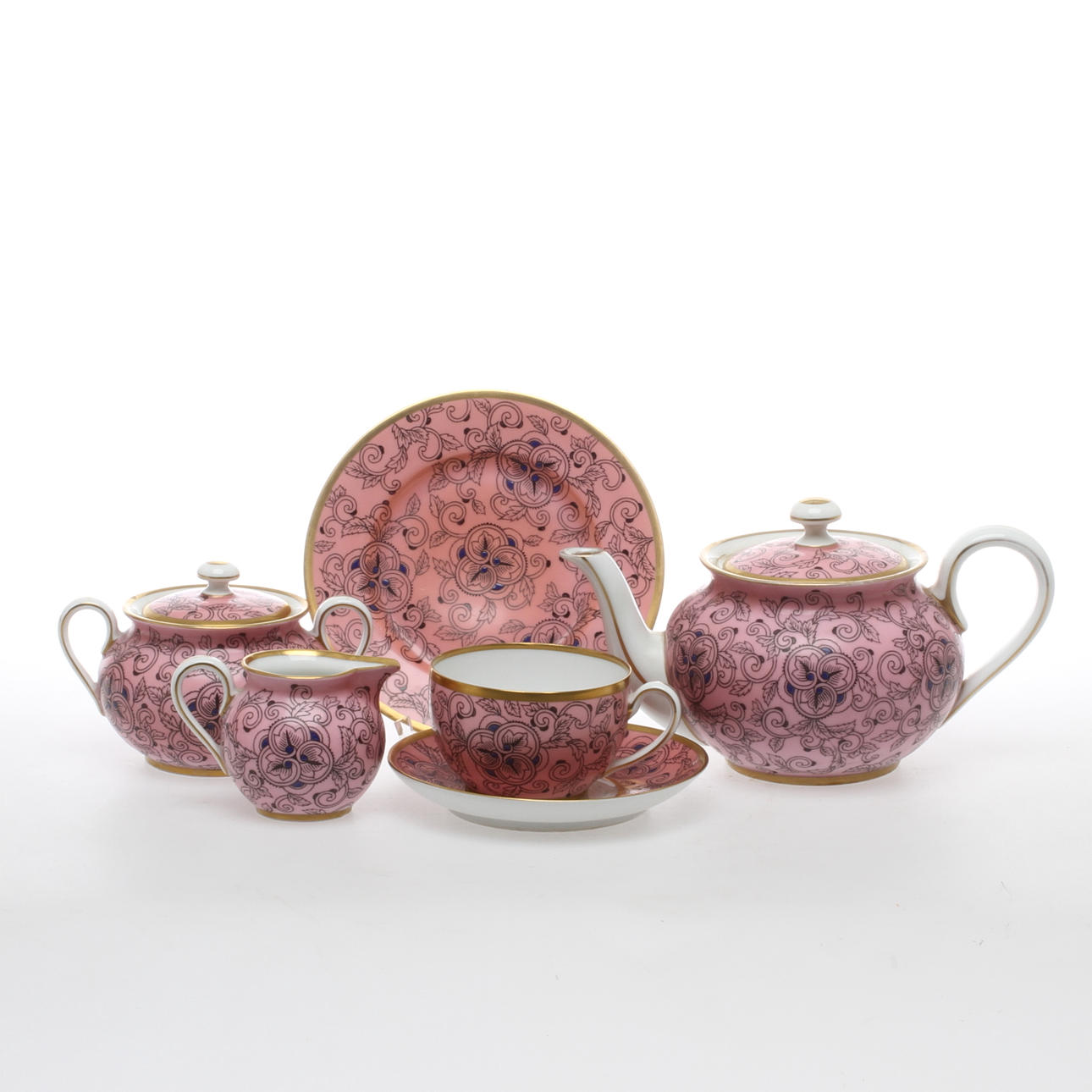 TESERVISDELAR, 22 delar, porslin, Tirschenreuth, Bavaria.