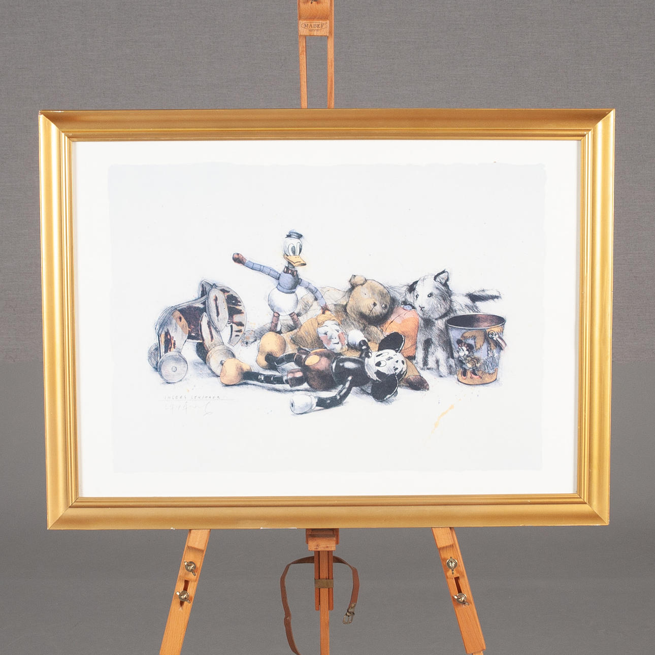 LASSE ÅBERG. Ramat tryck "INGERS LEKSAKER".