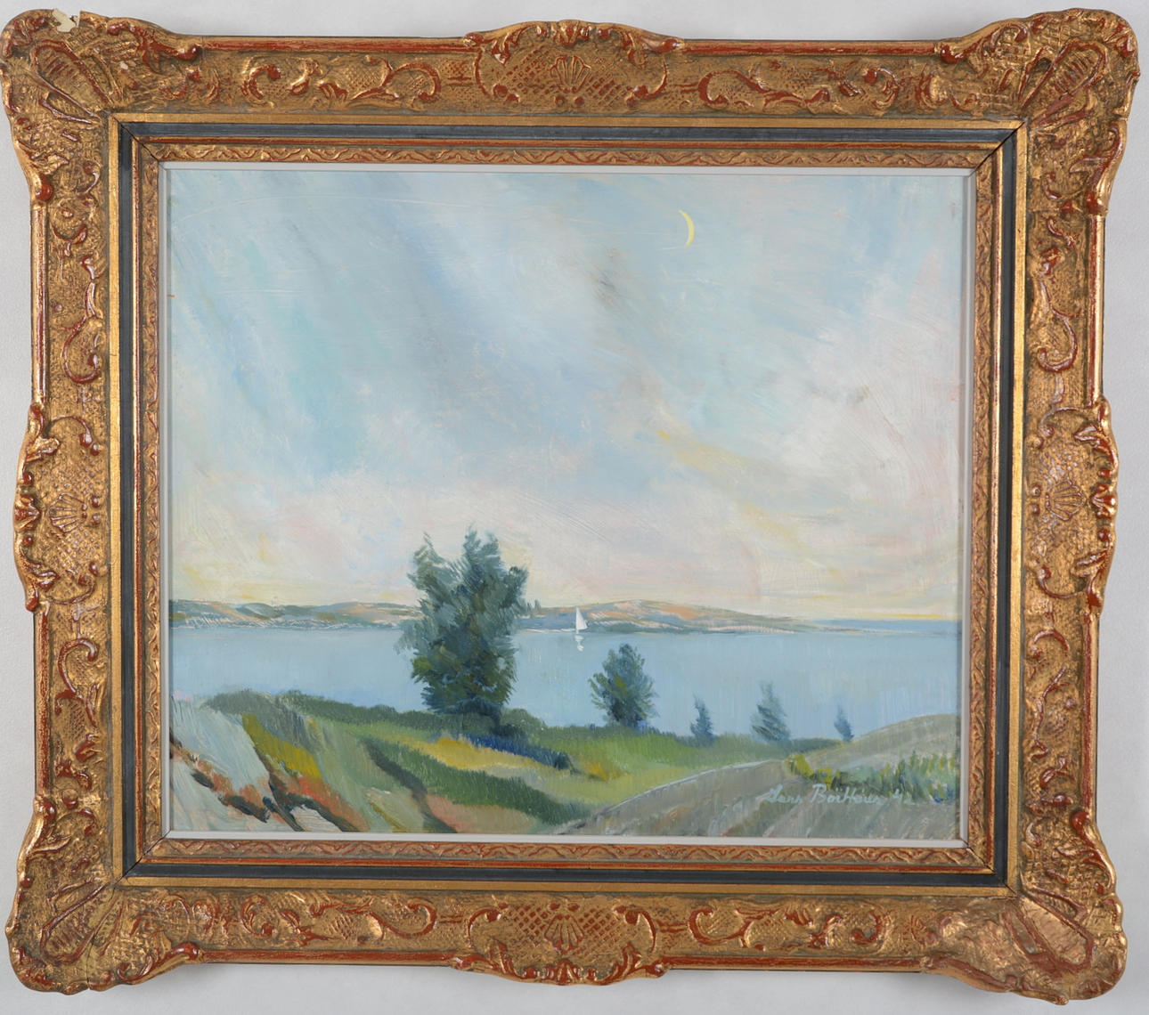 LARS BOETHIUS. Olja på pannå.