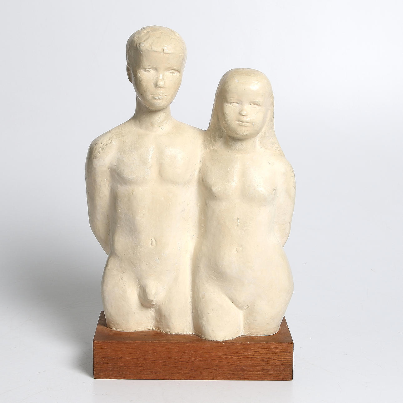 STIG BLOMBERG. Skulptur, gips, signerad.