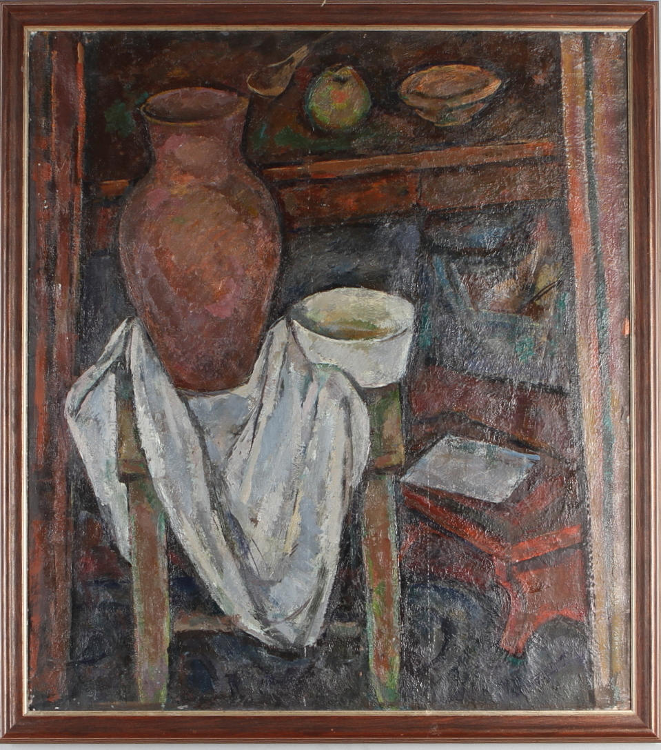 IOSIF MICHAJLOVIC GURVIC. TILLSKRIVEN. stilleben, olja på duk.