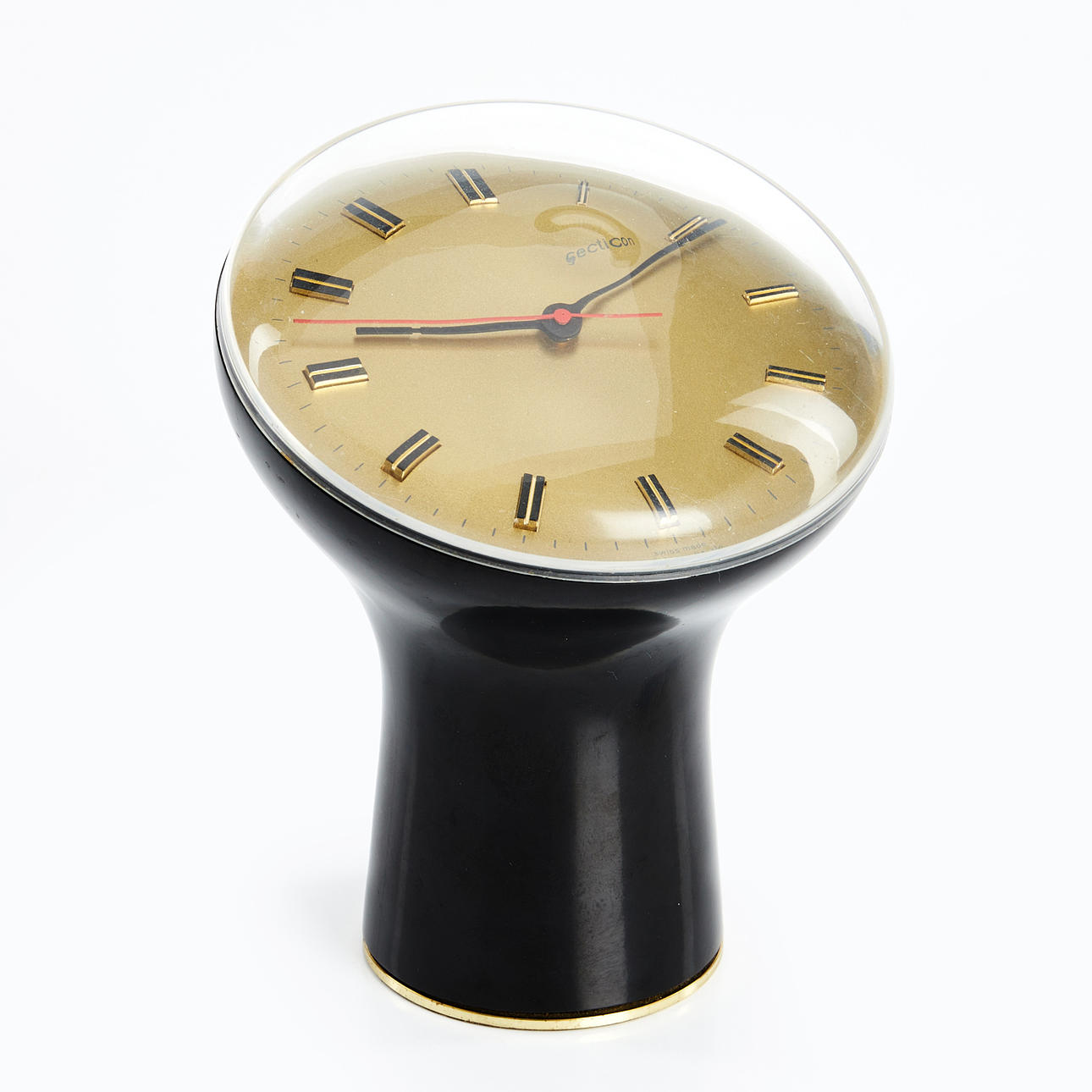 TABLE CLOCK, "Secticon", Angelo Mangiarotti, 1950s/60s.