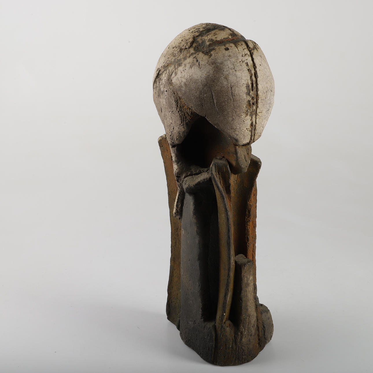 Unknown artist. Sculpture, composition, ceramics, signed R. Sturm.