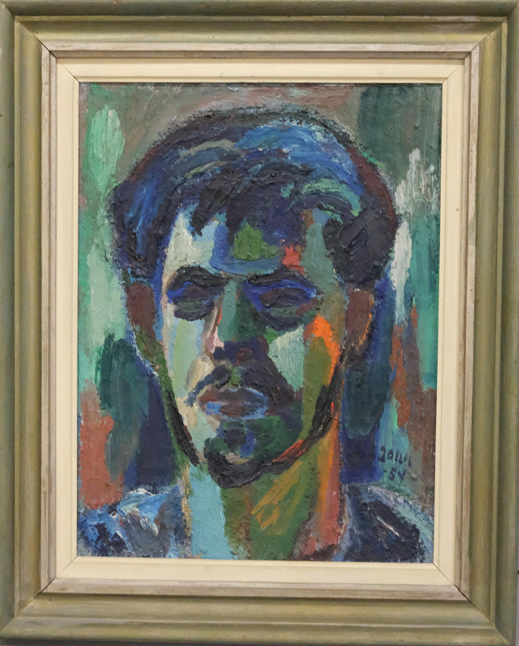 GUNNAR JONN. OIL ON THE Board.