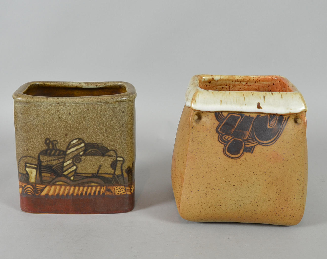 WILHELM & ELLY KUCH. Två vaser.