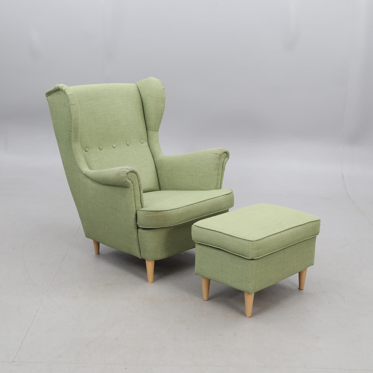 FÅTÖLJ ear patch with footstool, IKEA, contemporary.