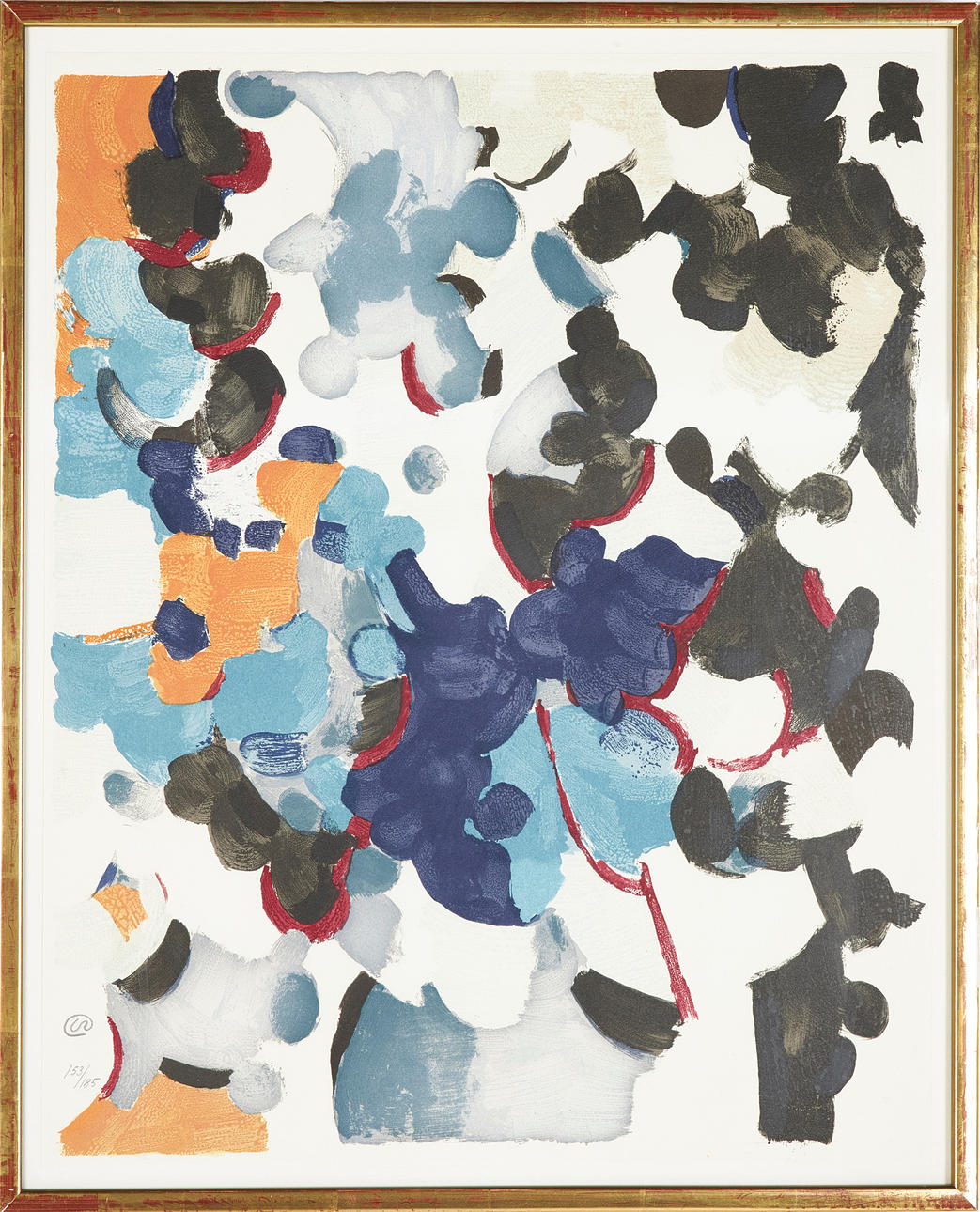 LENNART RODHE. "Autumn", lithography, monogram signed and numbered 153/185.