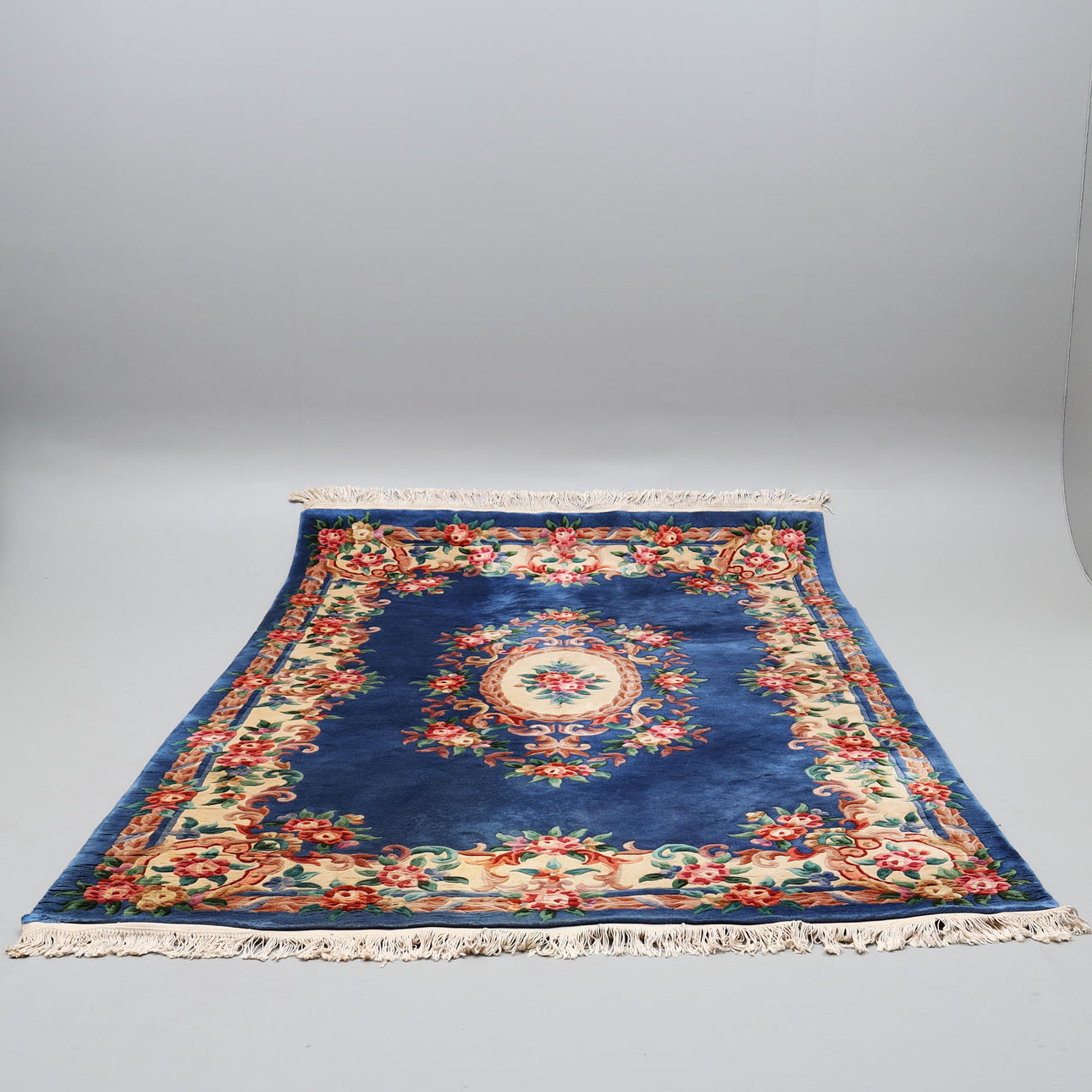 CHINA-TEPPICH, blau, 300 x 200 cm.