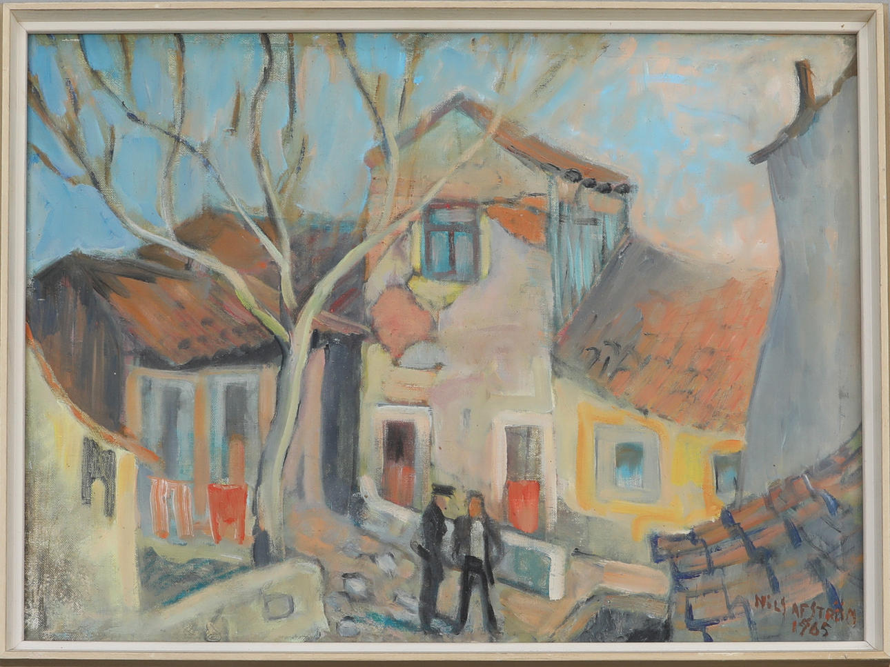 NILS AF STRÖM. oil on canvas, signed and dated 1965.