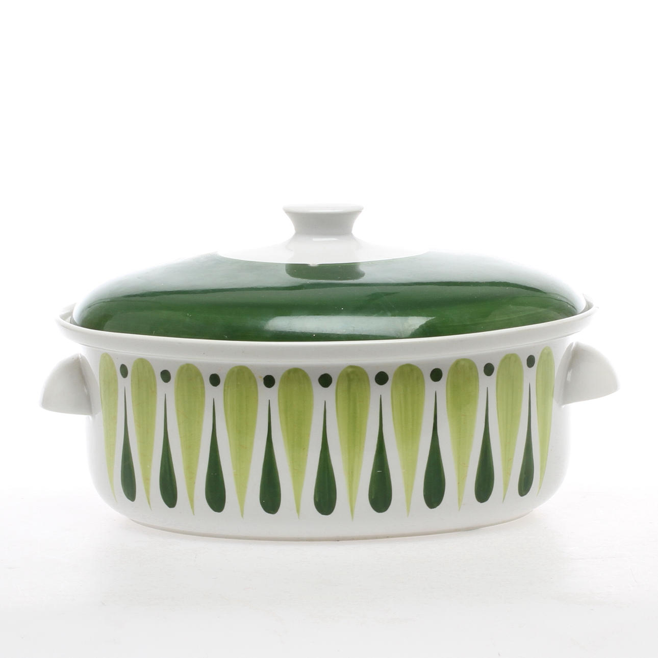 KARROT, med lock, porslin, Gustavsberg, 1900-tal.