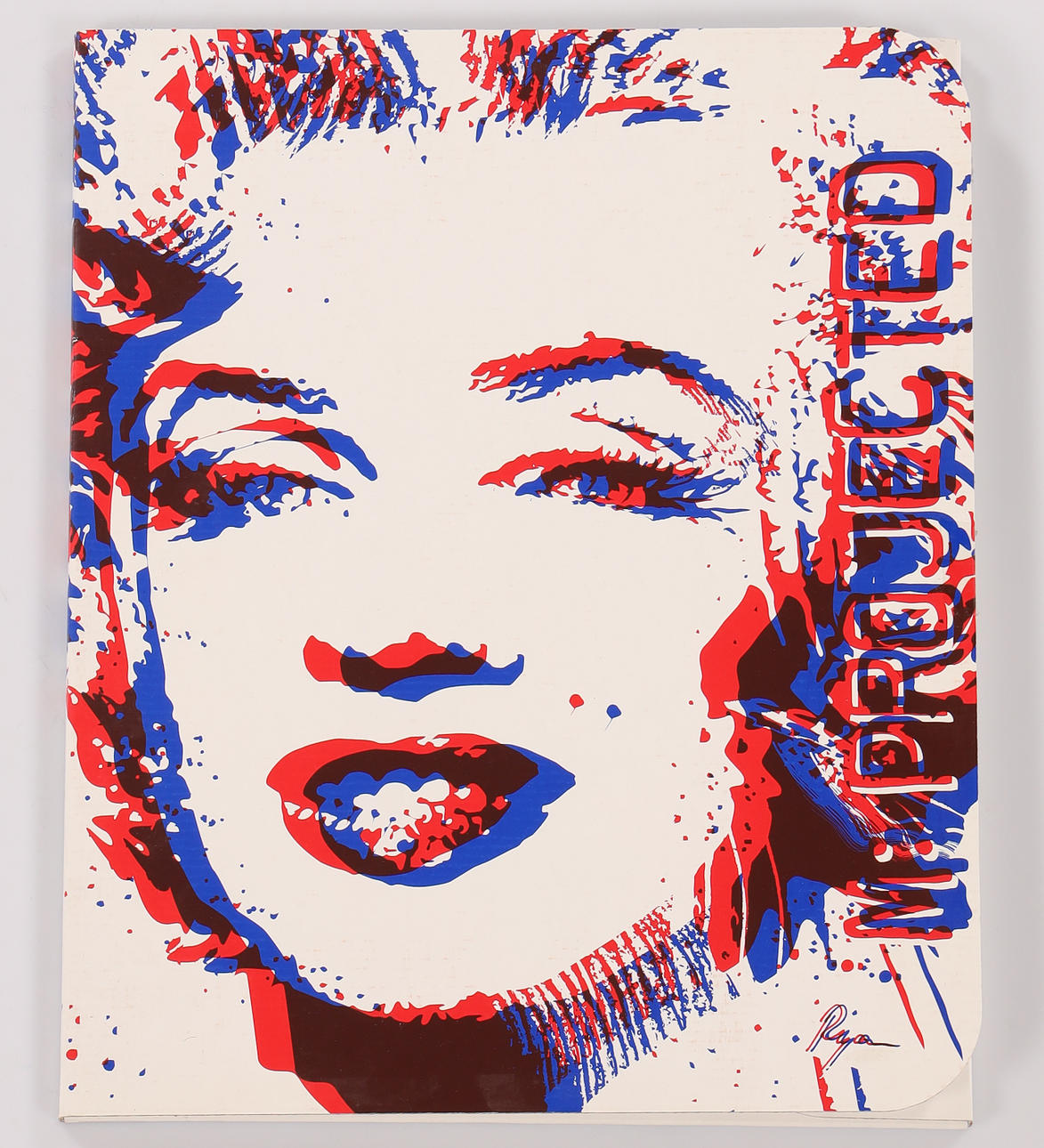 RICHARD RYAN. porteføljemappe, "Projected", 7 håndtrykte variationer af Marilyn Monroe, signeret. Begrænset oplag på 99 eksemplarer, unummereret.
