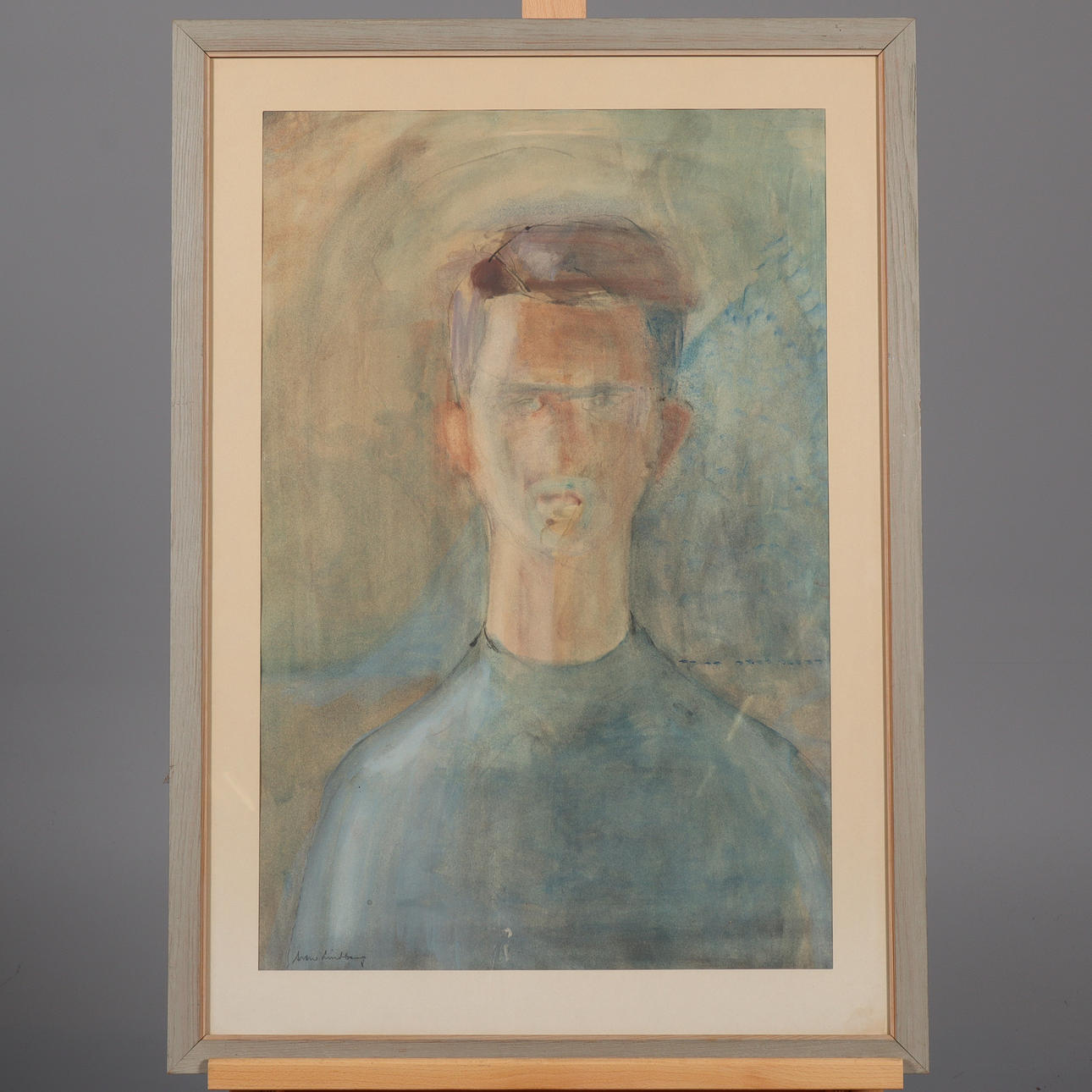 SVEN LINDBERG. AKVARELL, signerad.