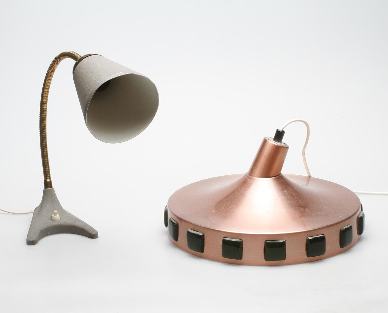 TAKLAMAPA och BORDSLAMPA, 1900-talets andra hälft.