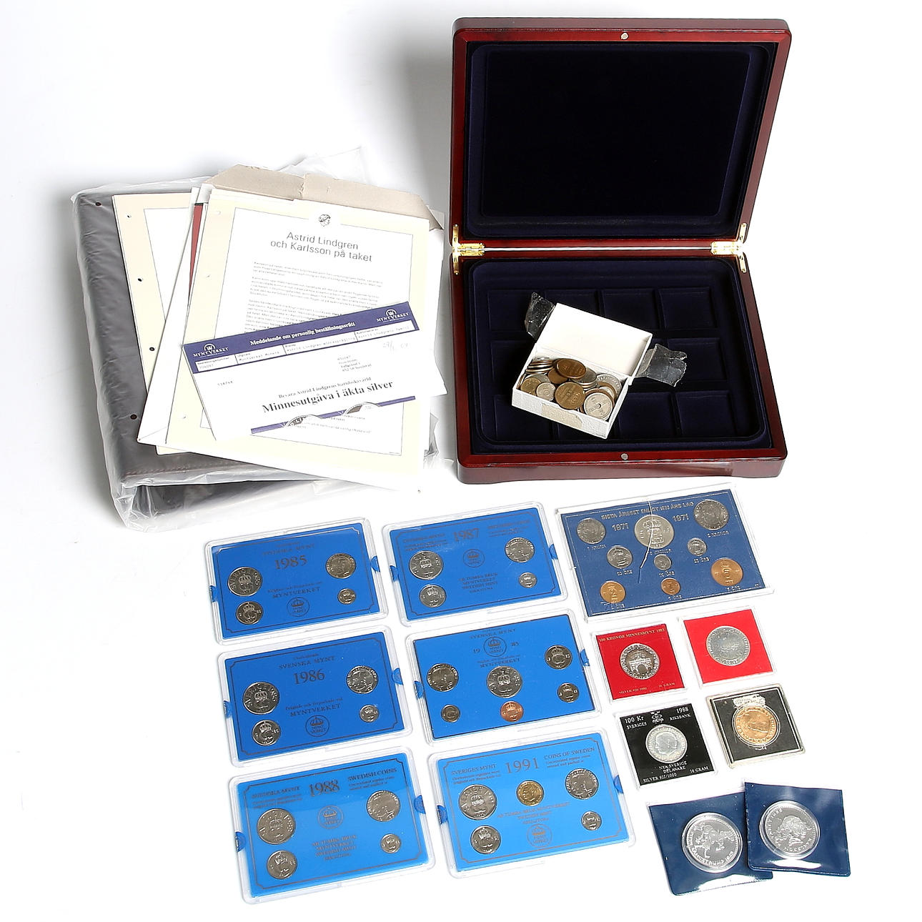 SAMLARMYNT, ETUIT och PÄRM, bl.a. Astrid Lindgren.