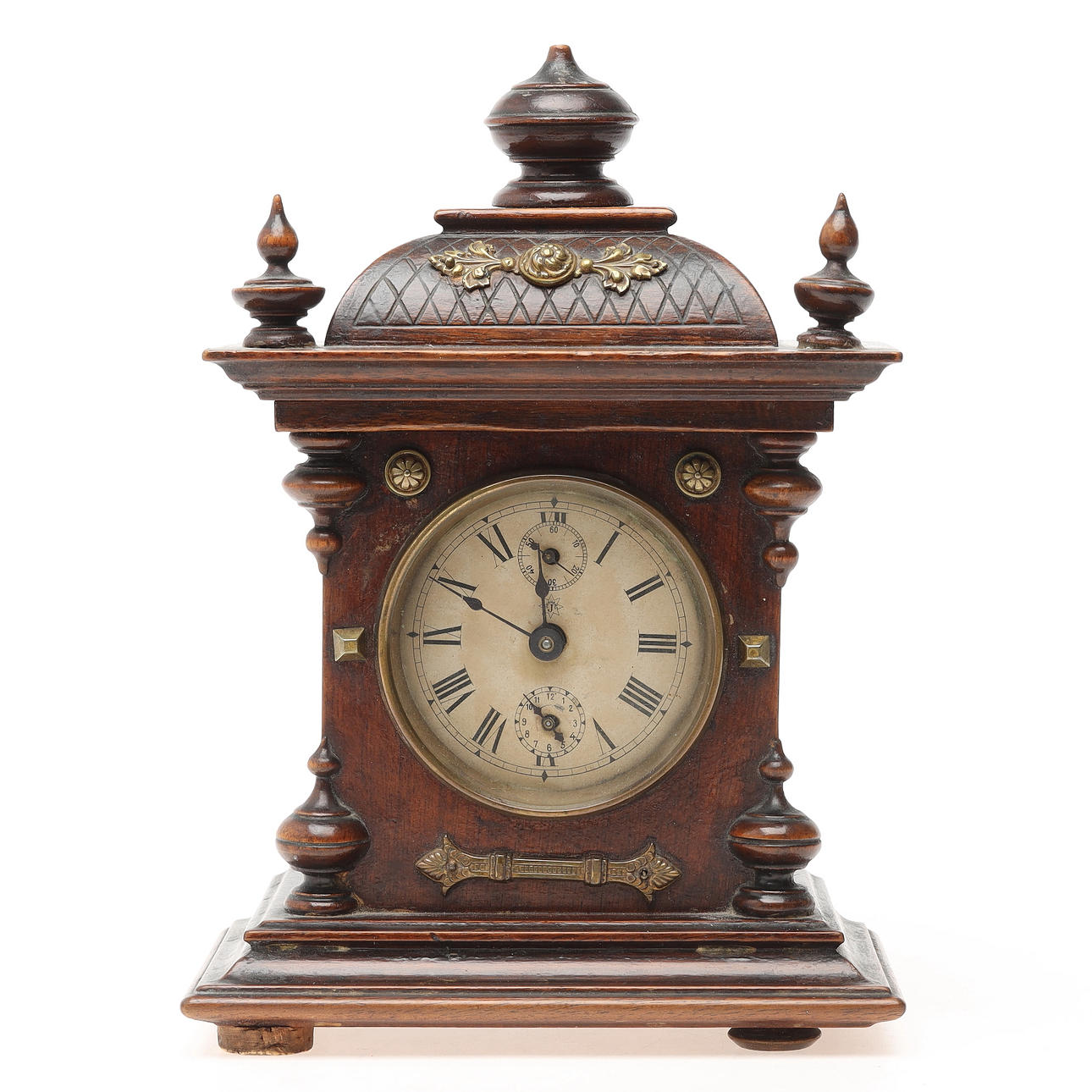 JUNGHANS, herätyskello, puu ja metalli, 1900-luku.