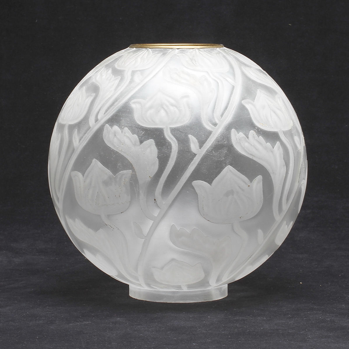 FOTOGENLAMPSKUPA, glas, 1900-talets första hälft.