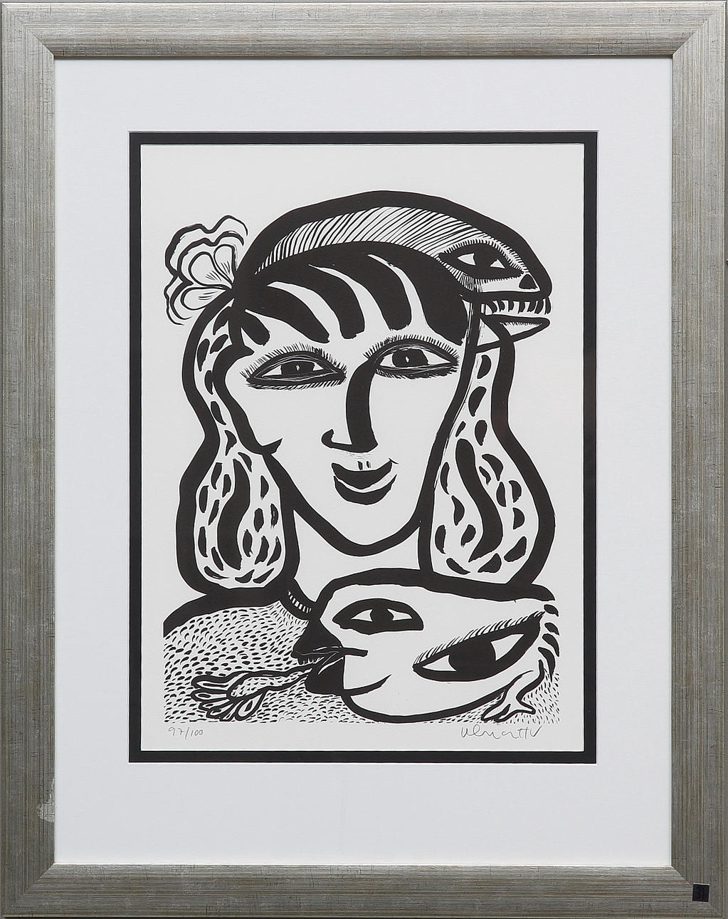 ULRIKA HYDMAN VALLIEN. Grafiskt blad, Signerad och numrerad 97/100.