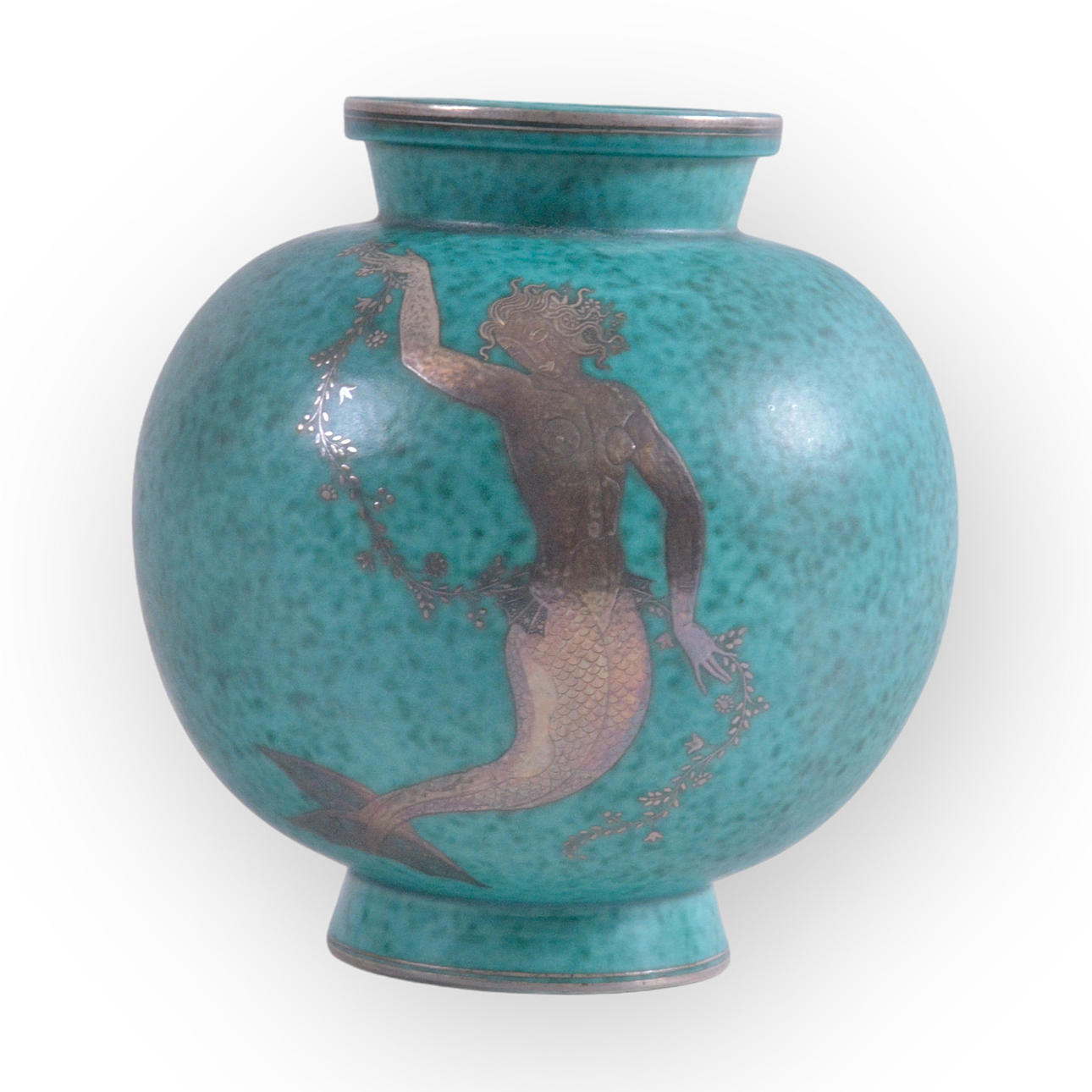 JARRON, gres, "Argenta", Wilhelm Kåge, Gustavsberg.