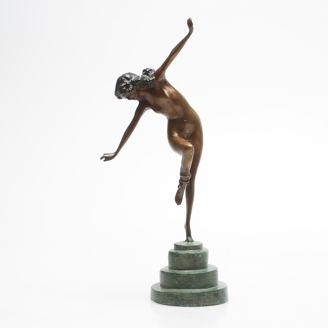 OIDENTIFIERAD KONSTNÄR. Skulptur, patinerat brons, 1900-tal.