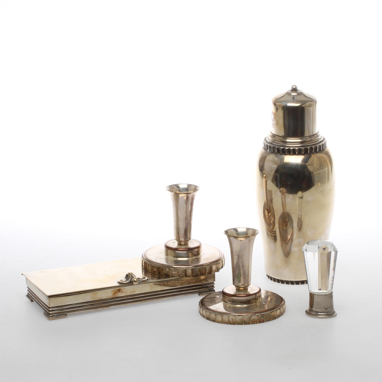 PARTI DIVERSE, mestadels nysilver, 1900-tal.