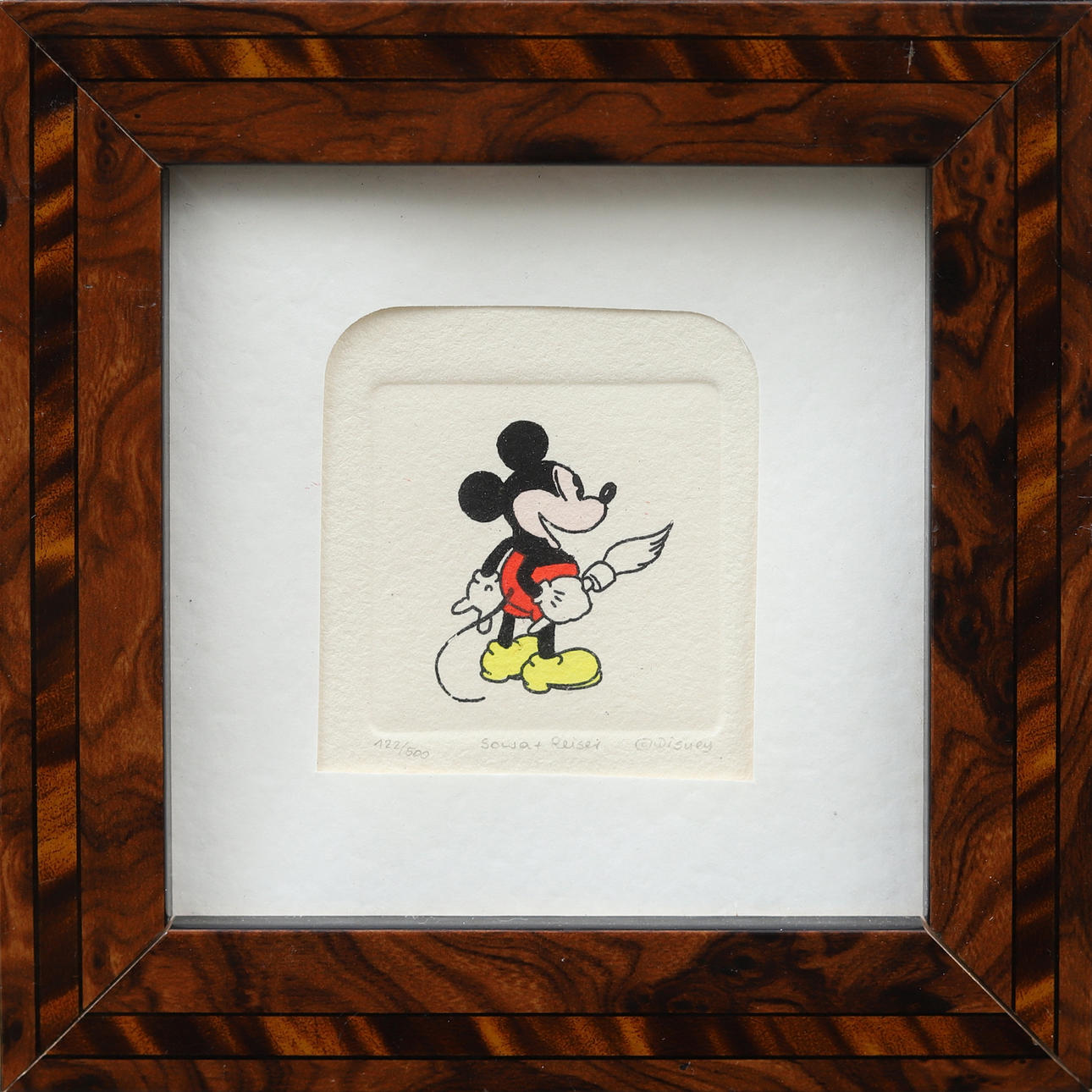DISNEY, Mickey Mouse, lithograph, Sowa + Reiser, signed and