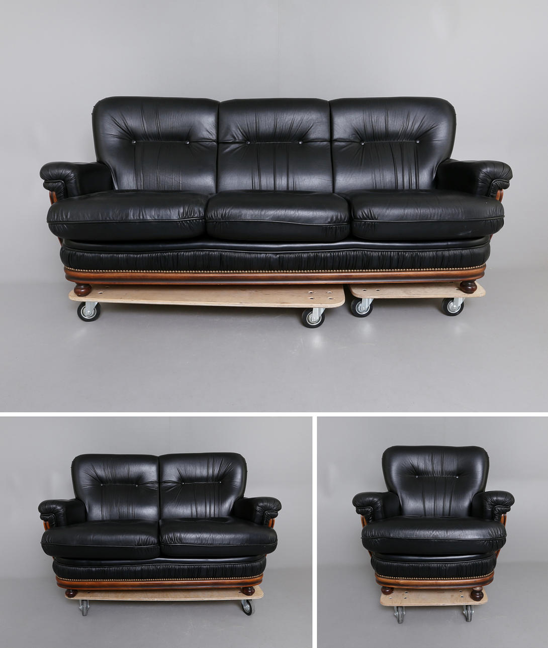 SKINNGRUPP, 3 delar, clubmodell, Italien, 1970-tal.