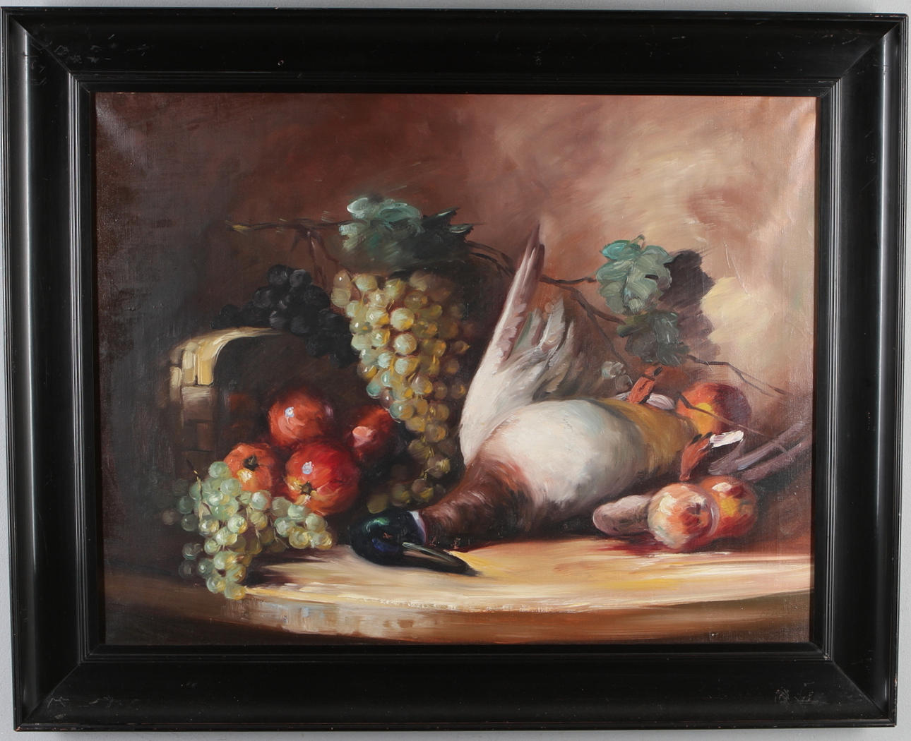 OIDENTIFIERAD KONSTNÄR. Stilleben, olja på duk, signerad, 1900-tal.