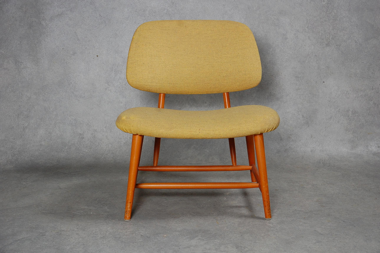 FÅTÖLJ," TeVe-Stolen ", Alf Svensson, Formgiven 1953, Ljungs industrier AB, Bra Bohag.