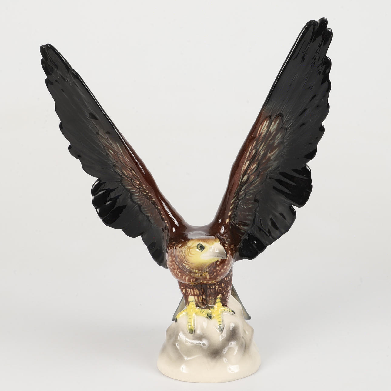 FIGURINE, eagle, porcelain, Hartwig, Germany.