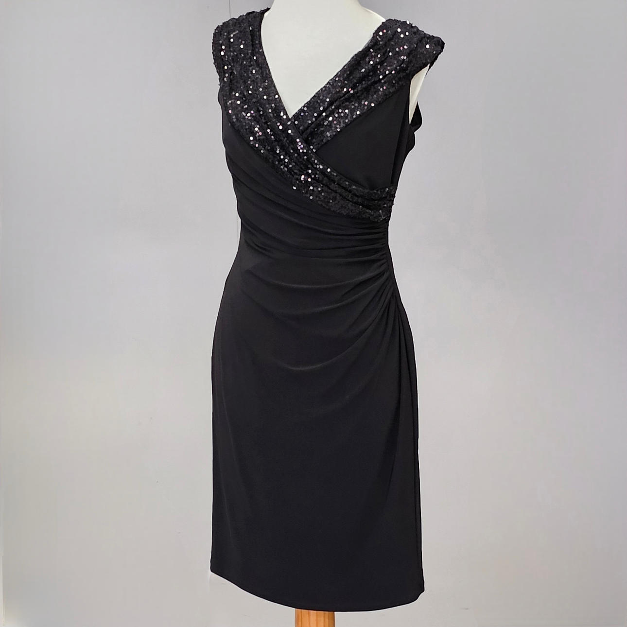 princess polly baby blue dress Ralph Lauren Black Label Silk Knee-Length Dress - Black Dresses, Clothing -  WRLBL98838 main image 0