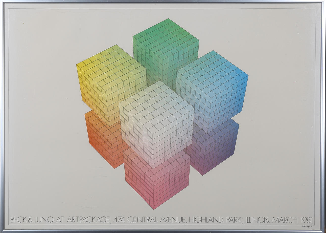 BECK&LJUNG. Beck&Ljung at Artpackage Central Avenue...., färgserigrafi, singerad och daterad 1981.