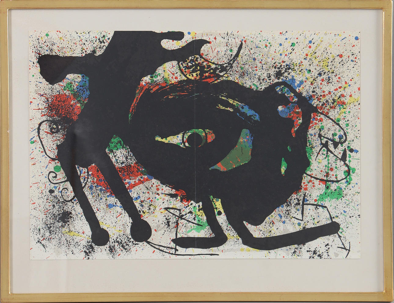 JOAN MIRÓ. EFTER. Komposition, grafiskt blad.