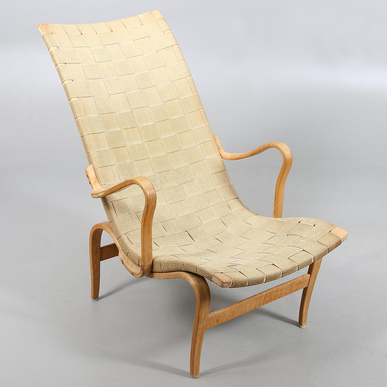 FÅTÖLJ, Bruno Mathsson för Firma Karl Mathsson. Märk BM -43.