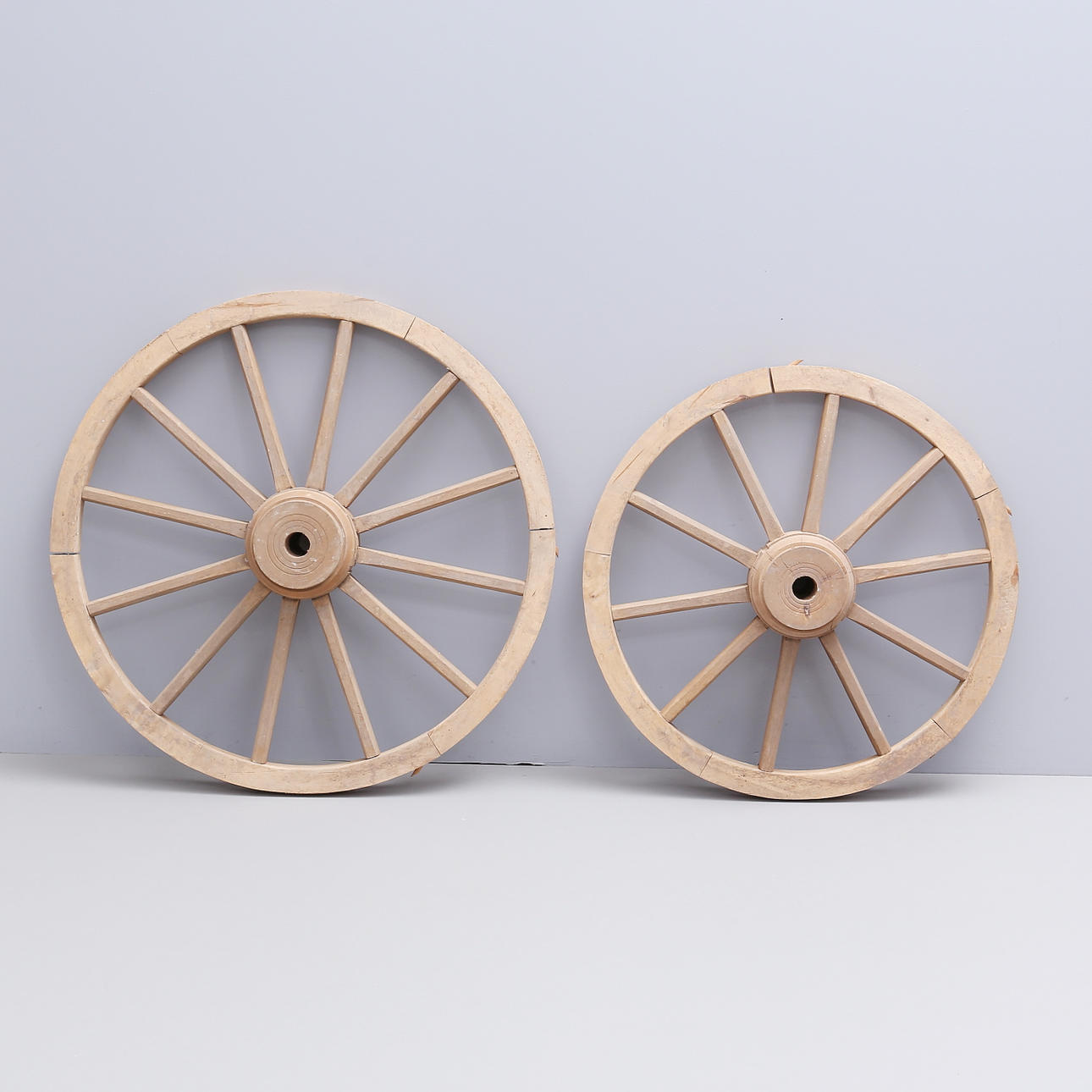 VOGNHJUL, træ, 2 stk.