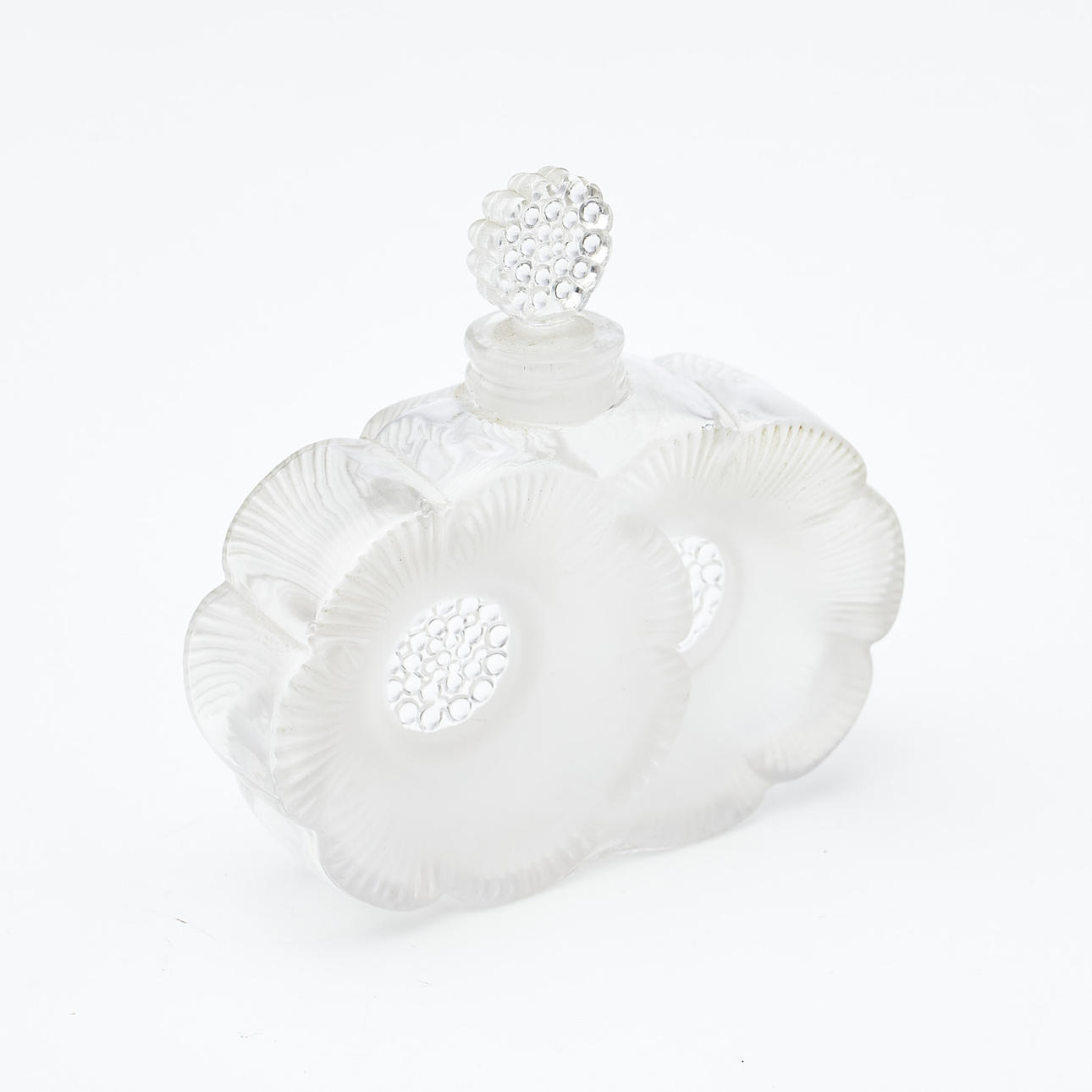 PARFYMFLAKONG. glas, Lalique, Frankrike.