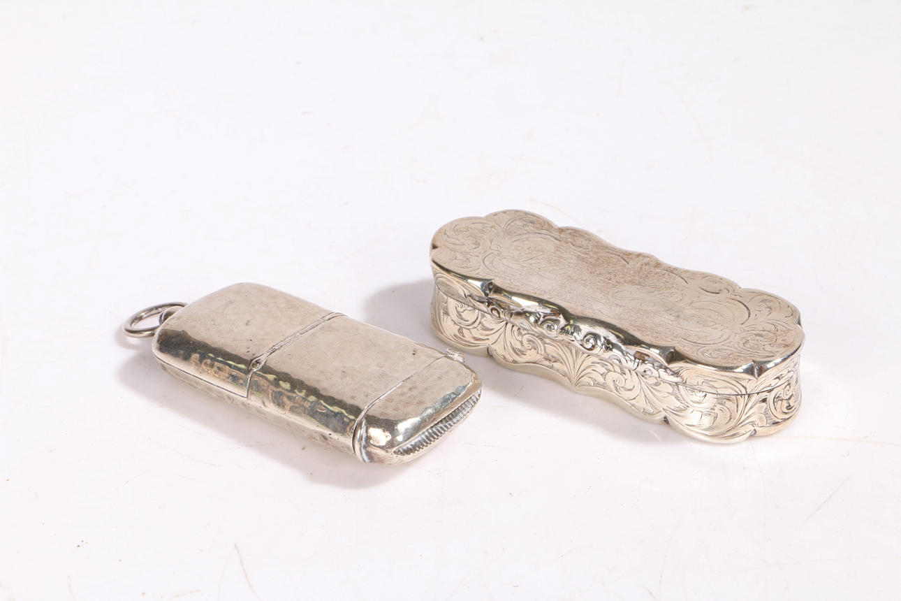 SNUSLÅDA, SILVER, VIKTORIANSK.