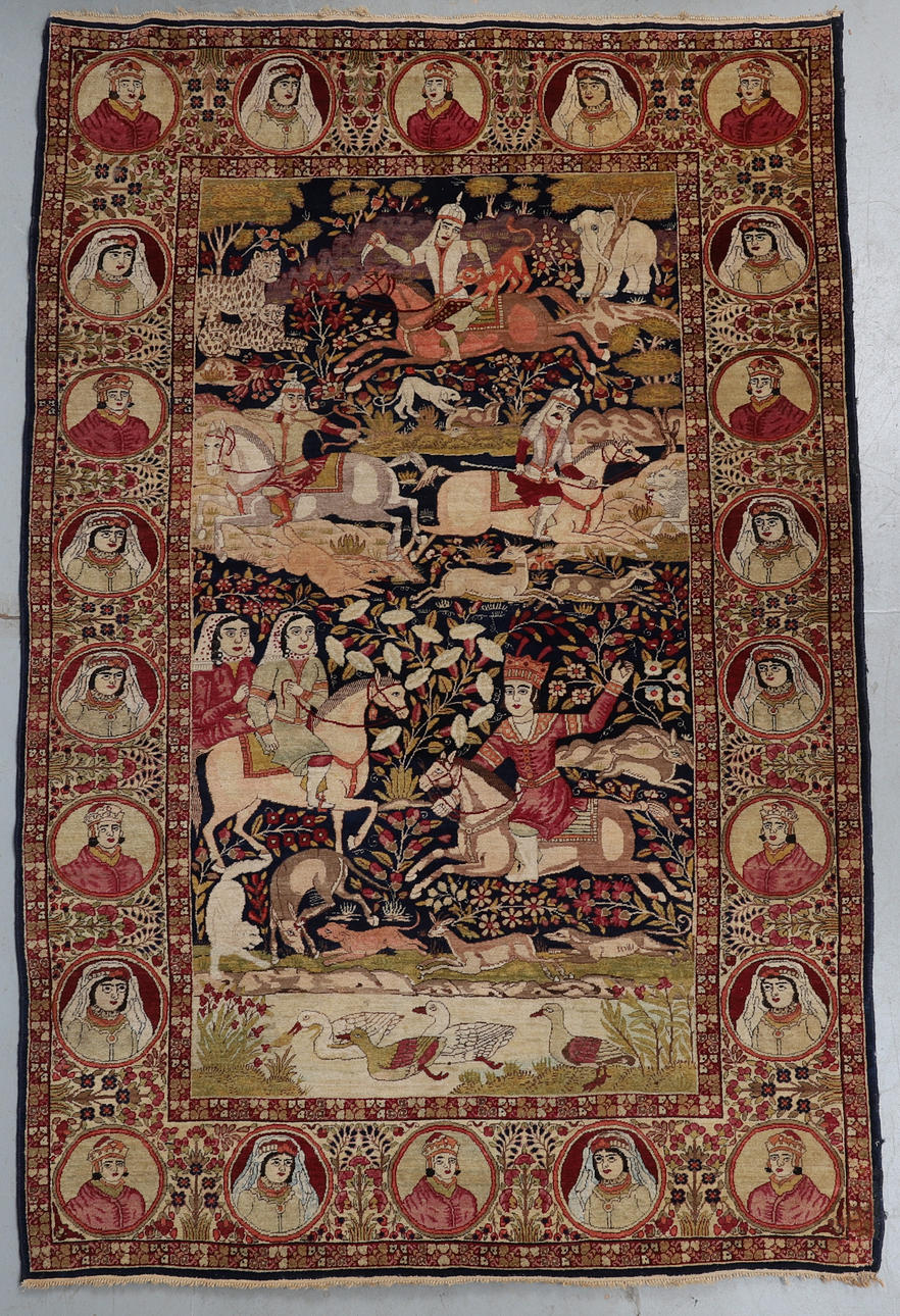 KERMAN FIGURAL MATTI, NOINTI 1900.