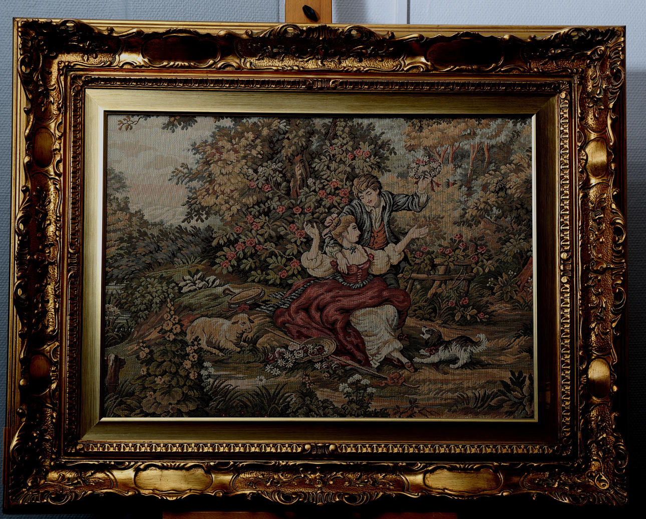 VÄVNAD, förgylld ram, 1900-talets fjärde kvartal.