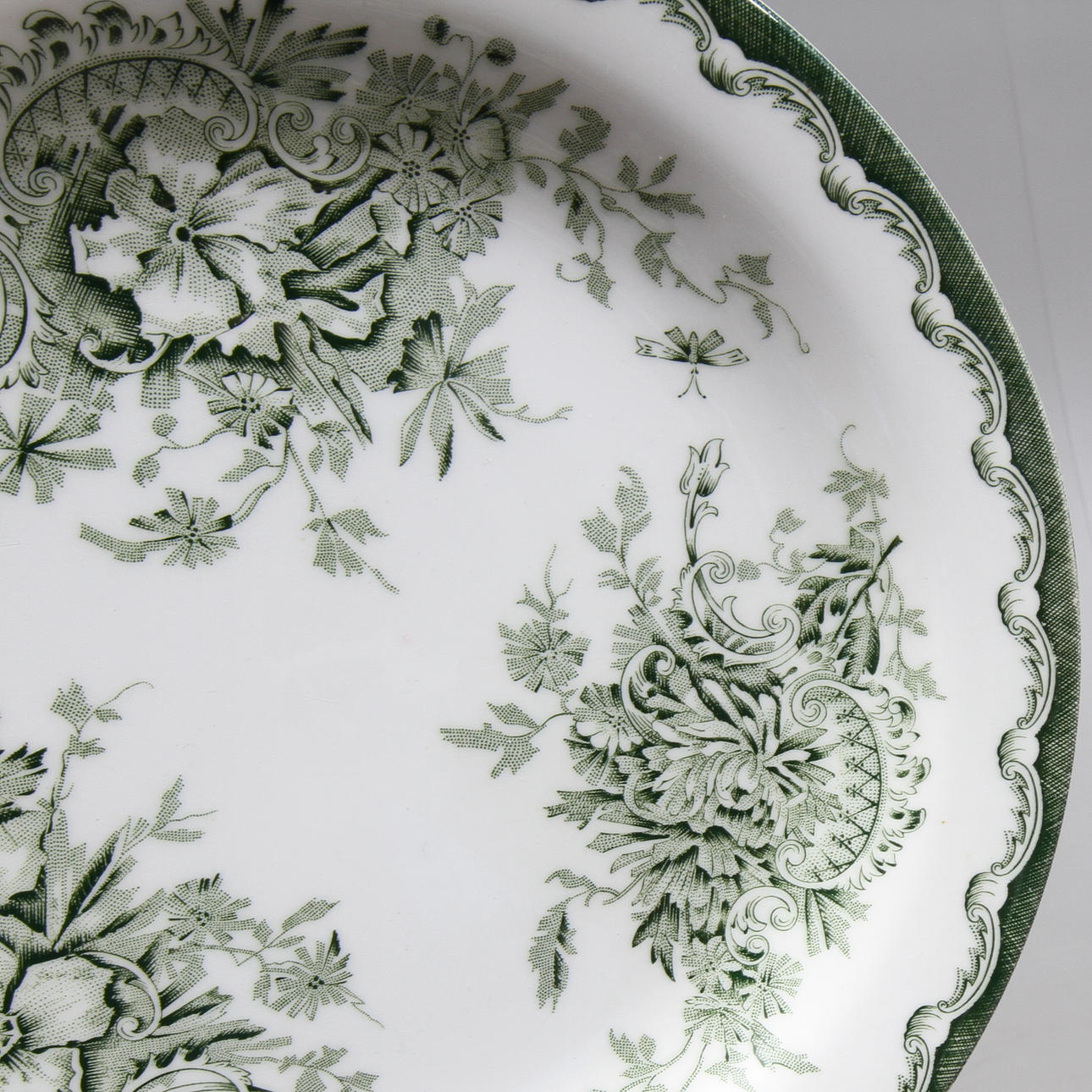 SERVIS, 64 delar, porslin, "Gröna Anna" Rörstrand.