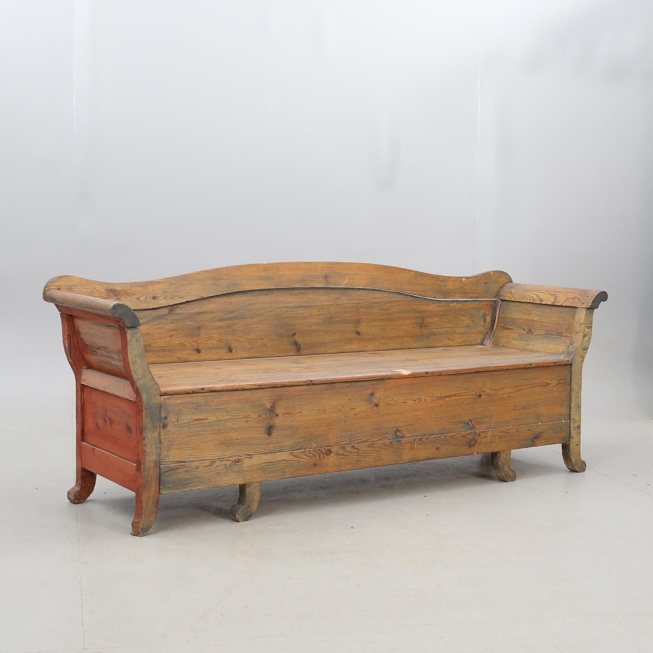 SOFFA, kökssoffa, furu, förvaring, 1800-talets slut.